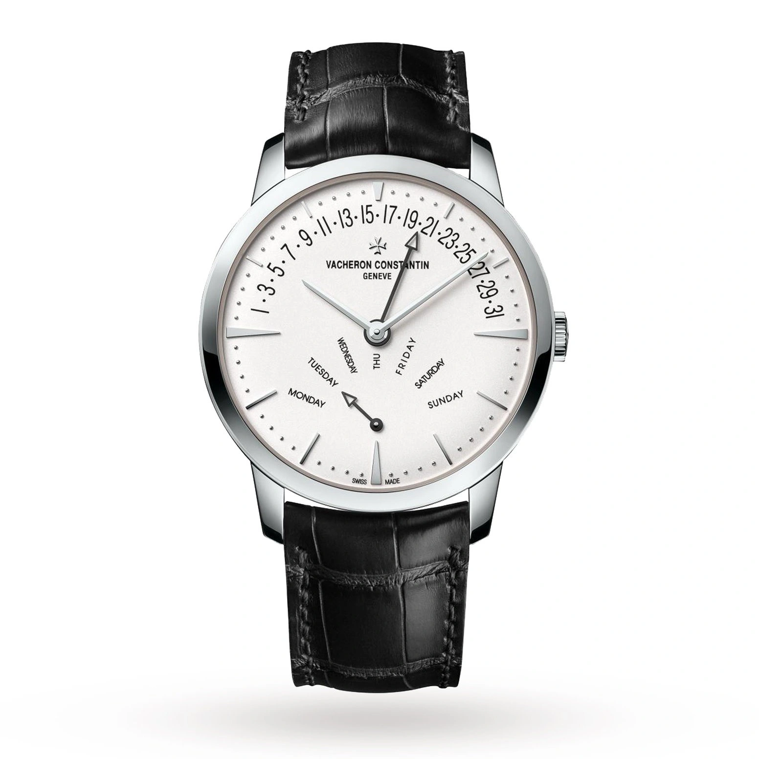 Constantin Retrograde Swiss Watch Vacheron Day-Date Patrimony Mens 1015